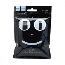 Кабель USB - Lightning HOCO X13 "Easy" (2.4A, 100см) черный