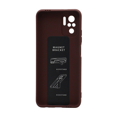 Чехол Magnetic Stend 2 для Xiaomi Redmi Note 10/Redmi Note 10S (006) бордовый