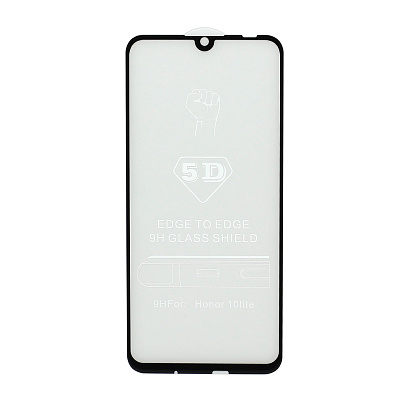 Защитное стекло 6D (T.M) для Huawei Honor 10 Lite/10i черное тех. пак