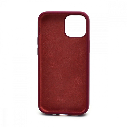 Чехол Silicone Case без лого для Apple iPhone 13 mini/5.4 (полная защита) (052) бордовый
