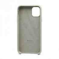 Чехол Silicone Case с лого для Apple iPhone 11/6.1 (010) светло серый