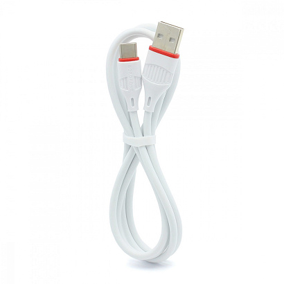 Кабель USB - Type-C Borofone BX17 "Enjoy" (3А, 100см) белый
