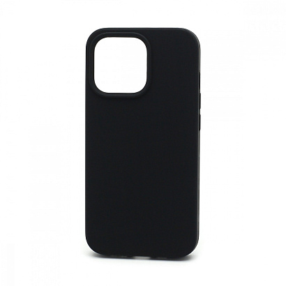 Чехол Silicone Case без лого для Apple iPhone 13 Pro/6.1 (полная защита) (018) черный