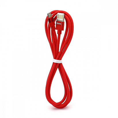 Кабель USB - Micro USB HOCO U55 "Outstanding" (2.4А, 120см) красный