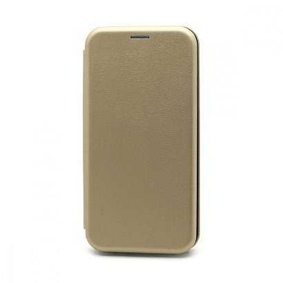 Чехол-книжка BF модельный (силикон/кожа) для Apple iPhone 13 Pro Max/6.7 золотистый