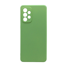 Чехол Silicone Case NEW ERA (накладка/силикон) для Samsung Galaxy A73 зеленый