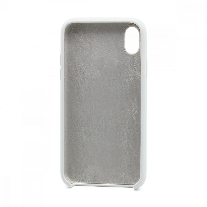 Чехол Silicone Case без лого для Apple iPhone XR (009) белый
