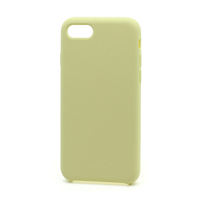 Чехол Silicone Case без лого для Apple iPhone 7/8/SE 2020 (051) светло желтый