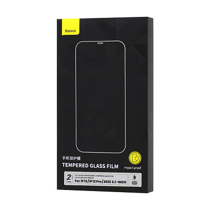 Защитное стекло BASEUS SuperCeramic Dust-proof для Apple iPhone 13/13 Pro/14 (SGBL210002) 2шт 