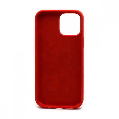 Чехол Silicone Case без лого для Apple iPhone 13 Pro Max/6.7 (полная защита) (014) красный