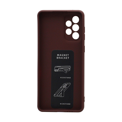 Чехол Magnetic Stend 2 для Samsung A73 (006) бордовый