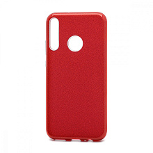 Чехол Fashion с блестками силикон-пластик для Huawei Honor 9C/P40 Lite E красный