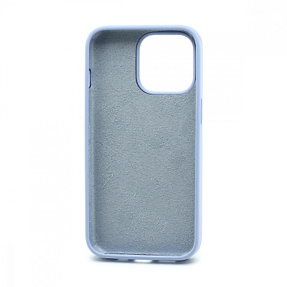 Чехол Silicone Case без лого для Apple iPhone 13 Pro/6.1 (полная защита) (005) голубой