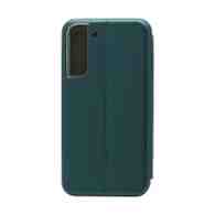 Чехол-книжка BF модельный (силикон/кожа) для Samsung Galaxy S22 Plus зеленый