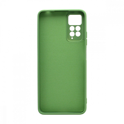 Чехол Silicone Case NEW ERA (накладка/силикон) для Xiaomi Redmi Note 11 Pro зеленый