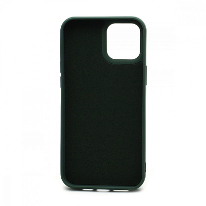 Чехол Silicone Case NEW ERA (накладка/силикон) для Apple iPhone 12 Pro Max/6.7 темно зеленый