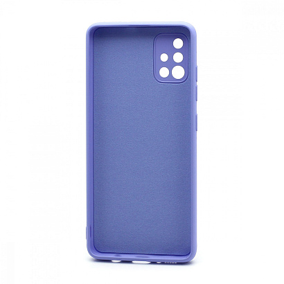 Чехол Silicone Case NEW ERA (накладка/силикон) для Samsung Galaxy A51 сиреневый