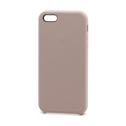 Чехол Silicone Case без лого для Apple iPhone 5/5S/SE (019) розовый
