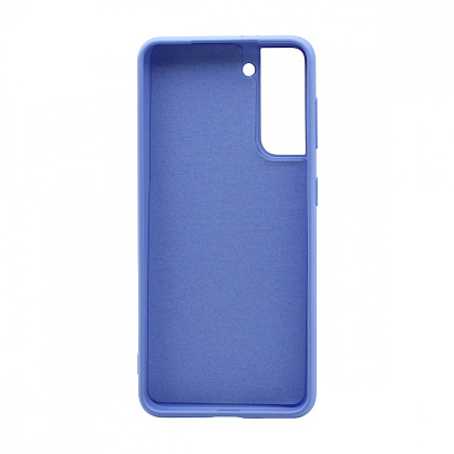 Чехол Silicone Case NEW ERA (накладка/силикон) для Samsung Galaxy S21 голубой