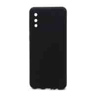 Чехол Silicone Cover Color для Samsung Galaxy A02/M02 (003) черный полная защита 