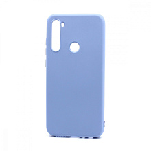 Чехол Silicone Case NEW ERA (накладка/силикон) для Xiaomi Redmi Note 8 голубой