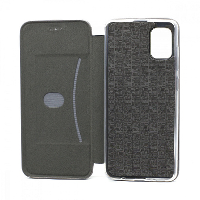 Чехол-книжка BF модельный (силикон/кожа) для Samsung Galaxy A31 серебристый