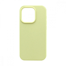 Чехол Silicone Case без лого для Apple iPhone 14 Pro/6.1 (полная защита) (051) желтый