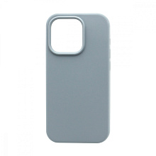 Чехол Silicone Case без лого для Apple iPhone 14 Pro/6.1 (полная защита) (026) серый