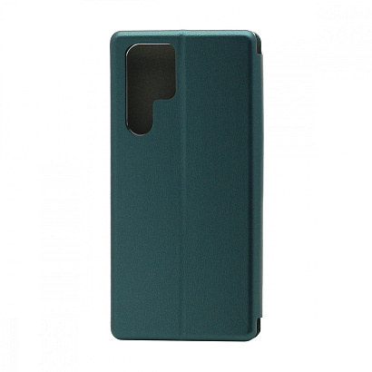 Чехол-книжка BF модельный (силикон/кожа) для Samsung Galaxy S22 Ultra зеленый