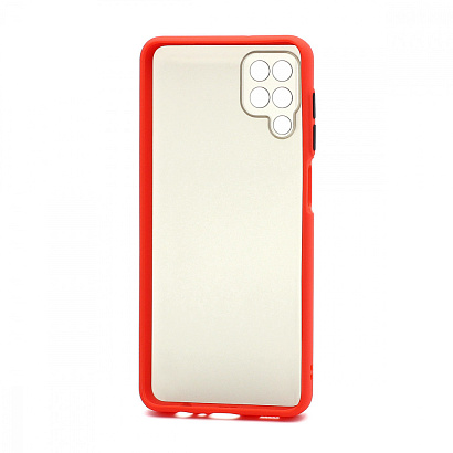 Чехол Shockproof Lite силикон-пластик для Samsung Galaxy A12/M12 красно-черный