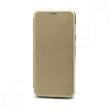 Чехол-книжка BF модельный (силикон/кожа) для Samsung Galaxy A02/M02 золотистый