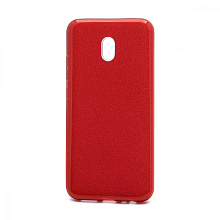 Чехол Fashion с блестками силикон-пластик для Xiaomi Redmi 8A красный