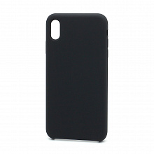 Чехол Silicone Case без лого для Apple iPhone XS Max (018) черный