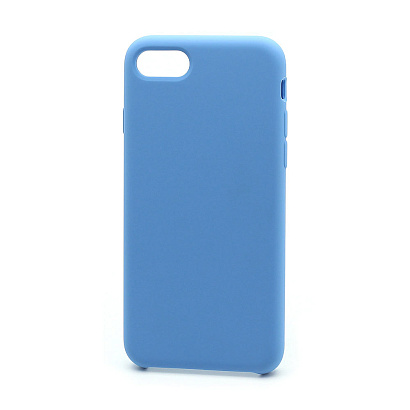 Чехол Silicone Case без лого для Apple iPhone 7/8/SE 2020 (053) голубой