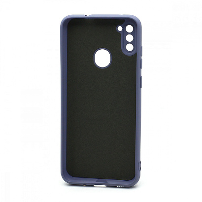 Чехол Silicone Case NEW ERA (накладка/силикон) для Samsung Galaxy A11/M11 серый