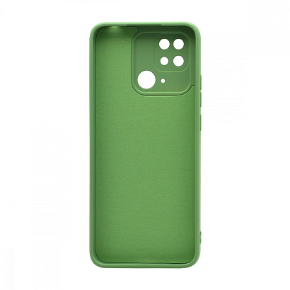 Чехол Silicone Case NEW ERA (накладка/силикон) для Xiaomi Redmi 10C зеленый