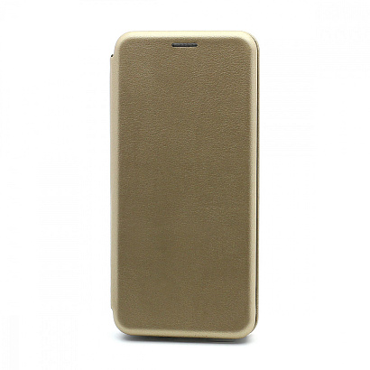 Чехол-книжка BF модельный (силикон/кожа) для Huawei Honor 9A золотистый