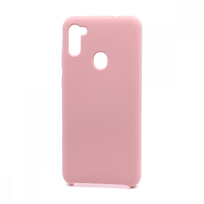Чехол Silicone Cover Color для Samsung Galaxy A11/M11 (017) розовый