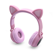 Наушники полноразмерные Bluetooth HOCO W27 Cat Ear розовые