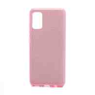 Чехол Fashion с блестками силикон-пластик для Samsung Galaxy A41 розовый