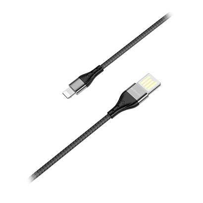 Кабель USB - Lightning Borofone BU11 "Tasteful" (2.4А, 120см) черный