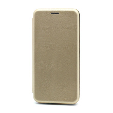 Чехол-книжка BF модельный (силикон/кожа) для Huawei Honor 20 Lite/20S/P30 Lite золотистый