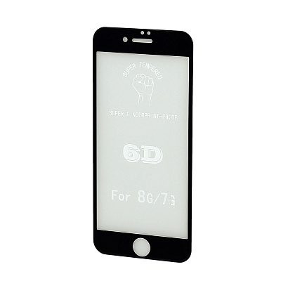 Защитное стекло 6D Premium для Apple iPhone 7/8/SE 2020 черное