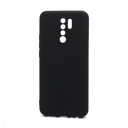 Чехол Silicone Case NEW ERA (накладка/силикон) для Xiaomi Redmi 9 черный
