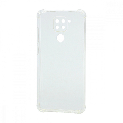 Чехол силиконовый противоударный для Xiaomi Redmi Note 9 прозрачный