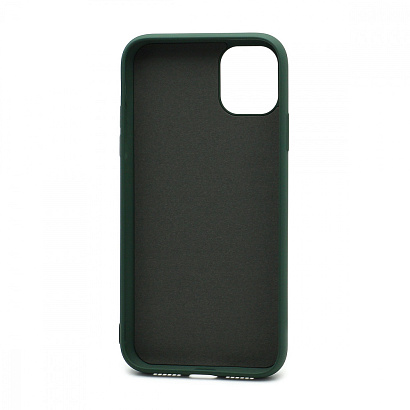 Чехол Silicone Case NEW ERA (накладка/силикон) для Apple iPhone 11/6.1 темно зеленый