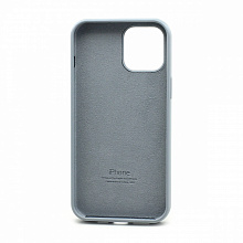 Чехол Silicone Case с лого для Apple iPhone 12 Pro Max/6.7 (полная защита) (026) серый