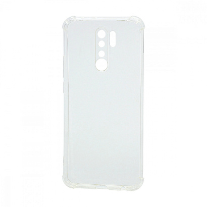 Чехол силиконовый противоударный для Xiaomi Redmi 9 прозрачный