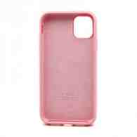 Чехол Silicone Case с лого для Apple iPhone 11/6.1 (полная защита) (006) розовый