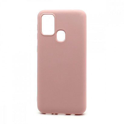 Чехол Silicone Case NEW ERA (накладка/силикон) для Samsung Galaxy M31 светло розовый